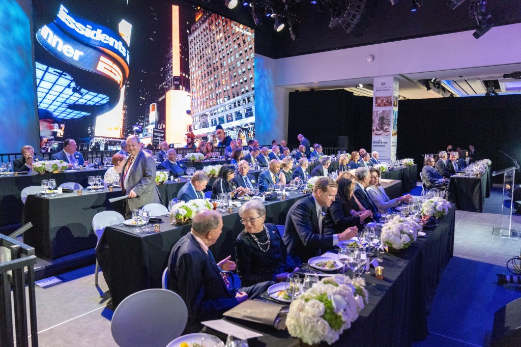 Interior of the crowd at the REBNY gala in 2023. 