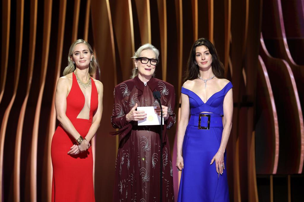 'Devil Wears Prada' stars Meryl Streep, Anne Hathaway and Emily Blunt reunite at SAG Awards 2024