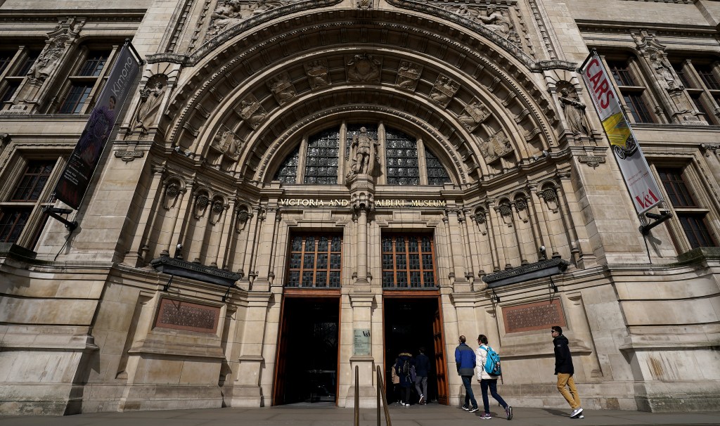 A photo of the Victoria & Albert Museum in London.