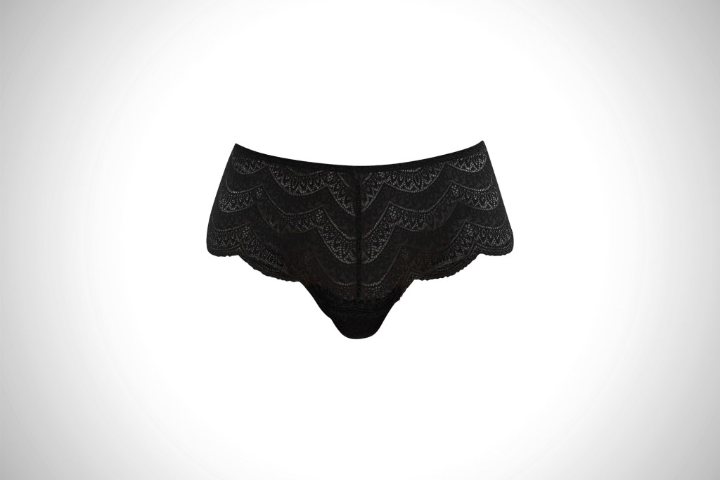 Simone Pérèle “Karma” geometric lace boyshorts, $55 at BergdorfGoodman.com