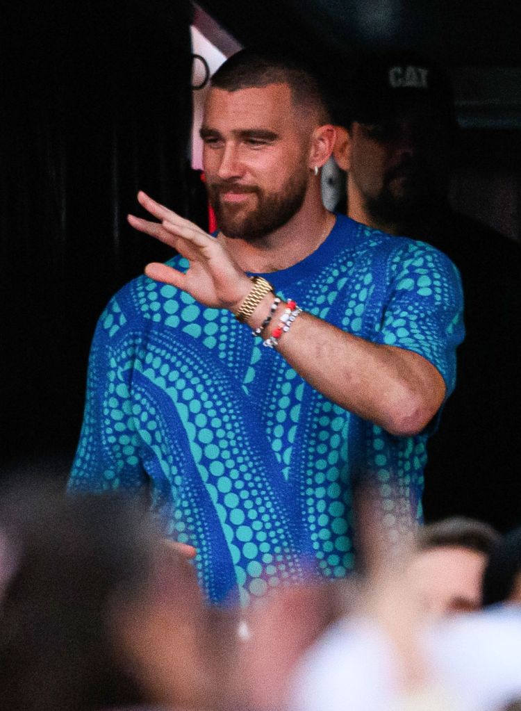 Travis Kelce at Taylor Swift's concert in Sydney, Australia on Feb. 23, 2024. 