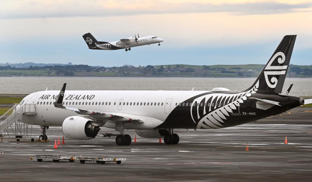 An Air New Zealand plane.