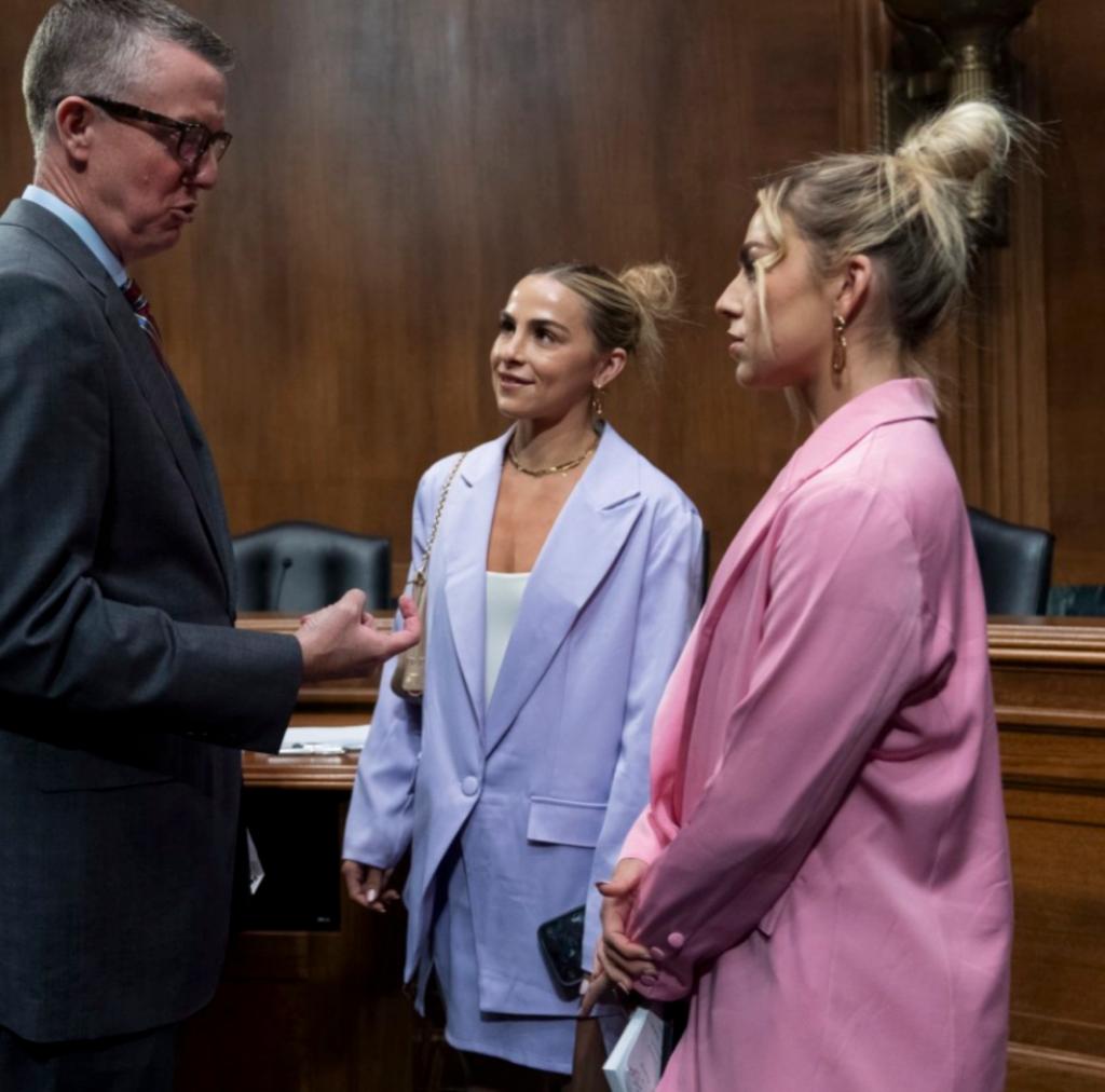 Attorney Darren Heitner, Collective Association President Russell White, and the Cavinder sisters.