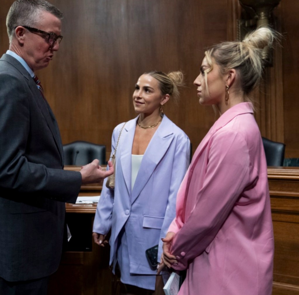 Attorney Darren Heitner, Collective Association President Russell White, and the Cavinder sisters.