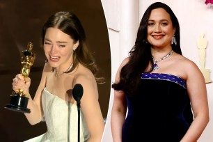 Emma Stone wins second Oscar in Lily Gladstone upset 