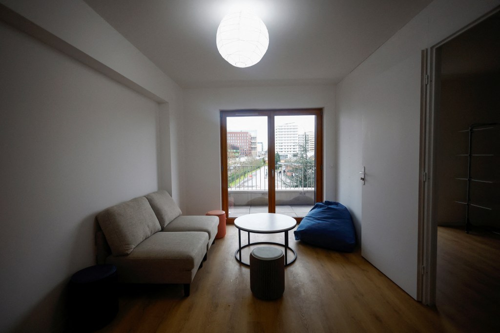 A room prepared for athletes inside the Olympic and Paralympic Village ahead of the Paris 2024 Olympic Games.