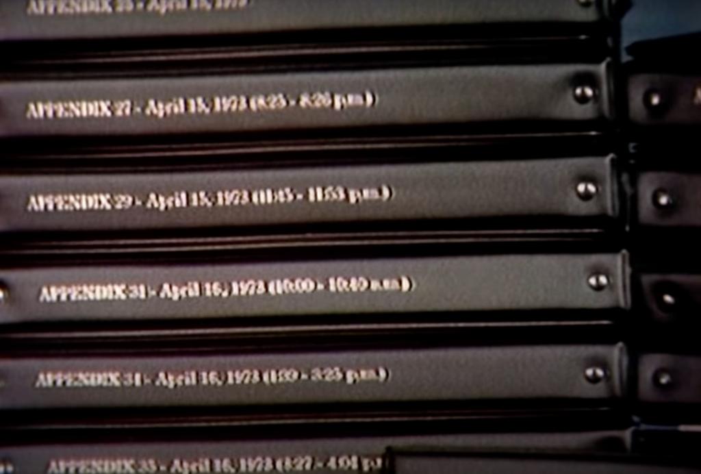 Archival images of the Watergate tapes, hundreds of hours of which remain unreleased to this day.