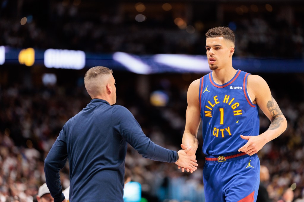 Michael Porter Jr. walks off the court Saturday night.