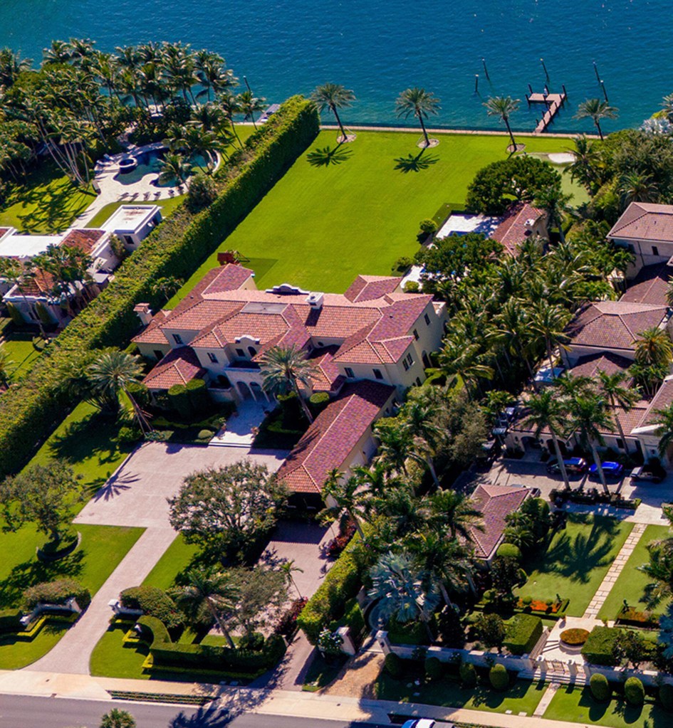 Jeff Bezos will reside in this home until the two plots of land he also purchased on the island, currently under renovations, and are situated next door to Tom Brady, is completed. 