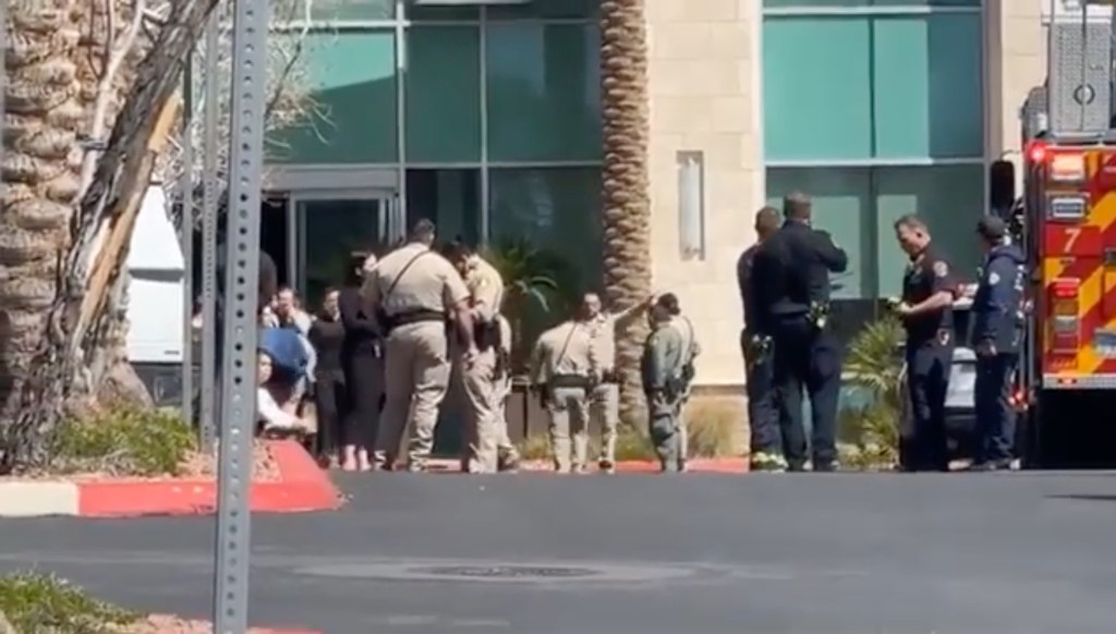 The shooting occurred inside the Prince Law Group's offices in Las Vegas Monday morning.