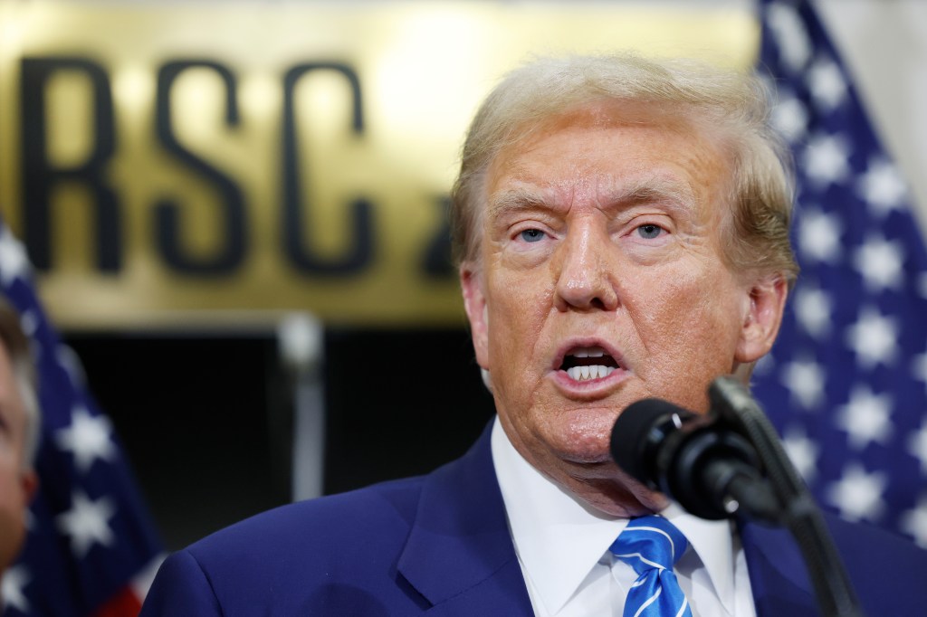 Former President Donald Trump on Thursday raised the idea of abolishing income taxes and replacing the primary government revenue source with tariffs.