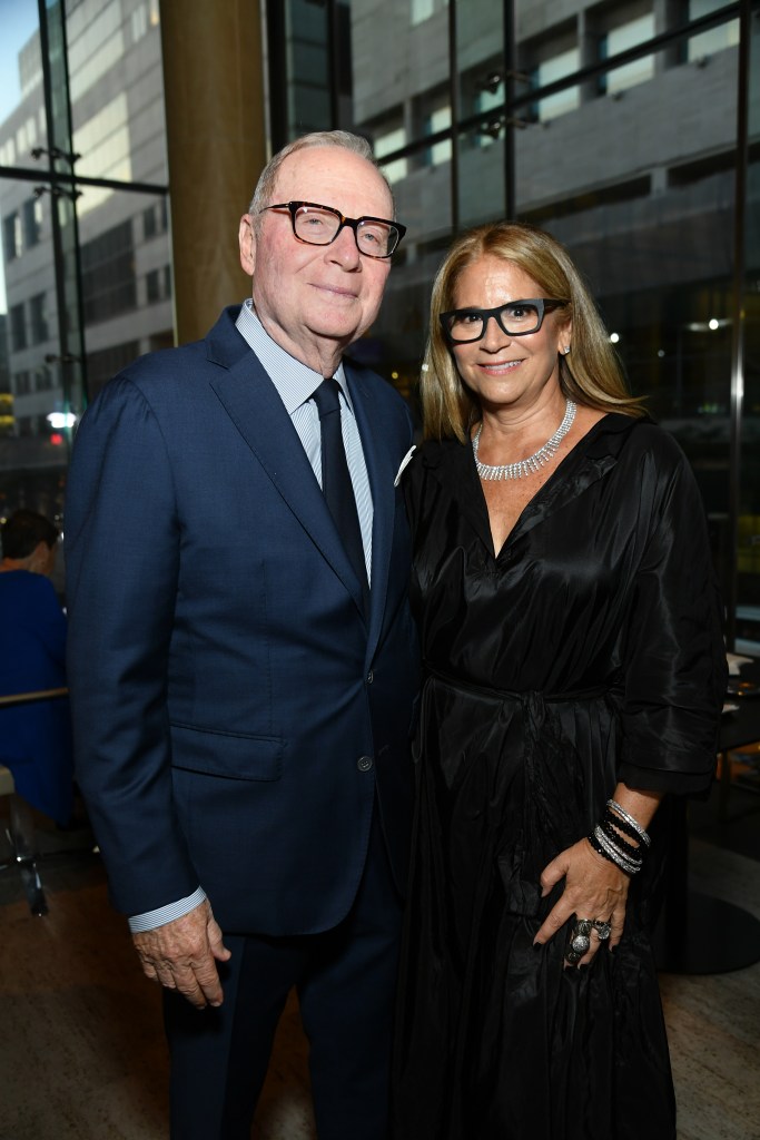 Thomas Lee (L) and Ann Tenenbaum attend the 57th New York Film Festival - "The Irishman" pre-reception at Lincoln Ristorante on September 27, 2019 in New York City.