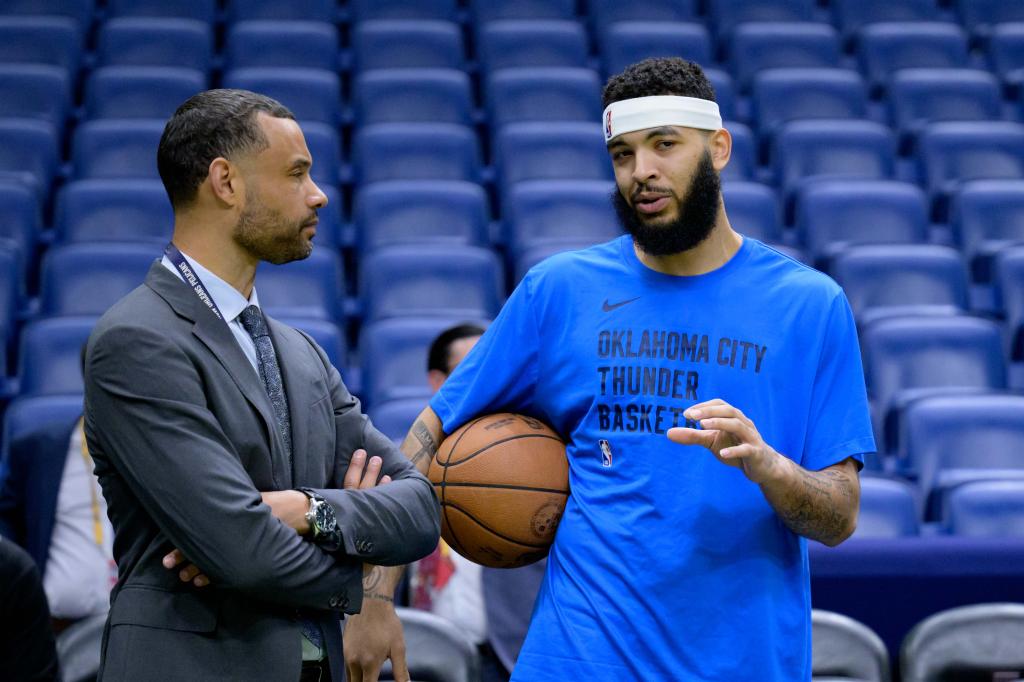 Trajan Langdon, then with the Pelicans, in March 2024.