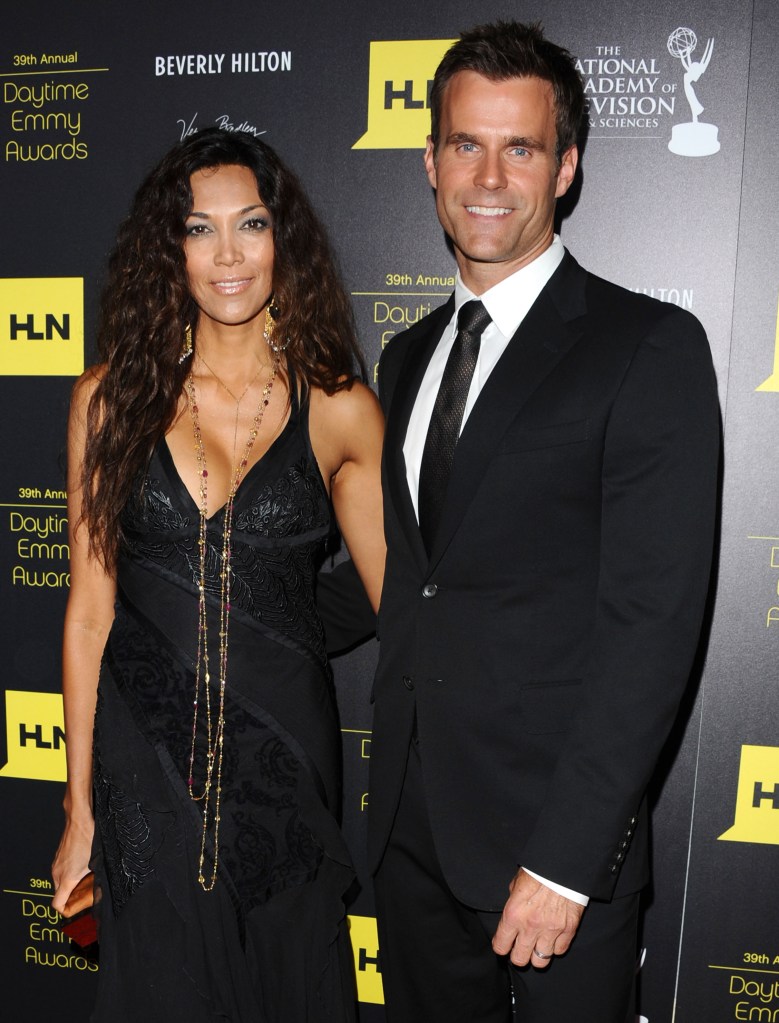 Cameron Mathison smiling with his wife, Vanessa. 