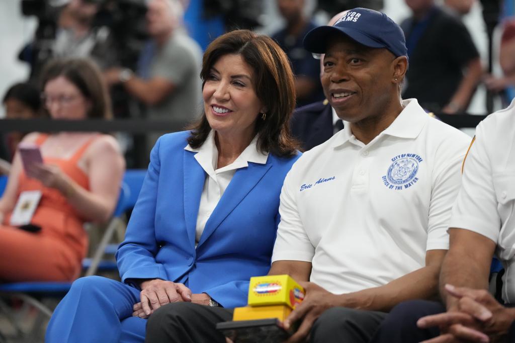 Gov. Kathy Hochul and Mayor Eric Adams. 