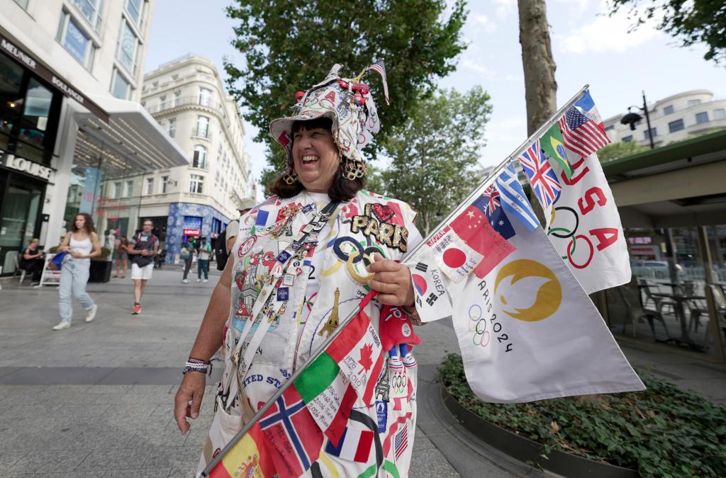 Vivianne Robinson poses for a photo at the Paris 2024 Olympics. 