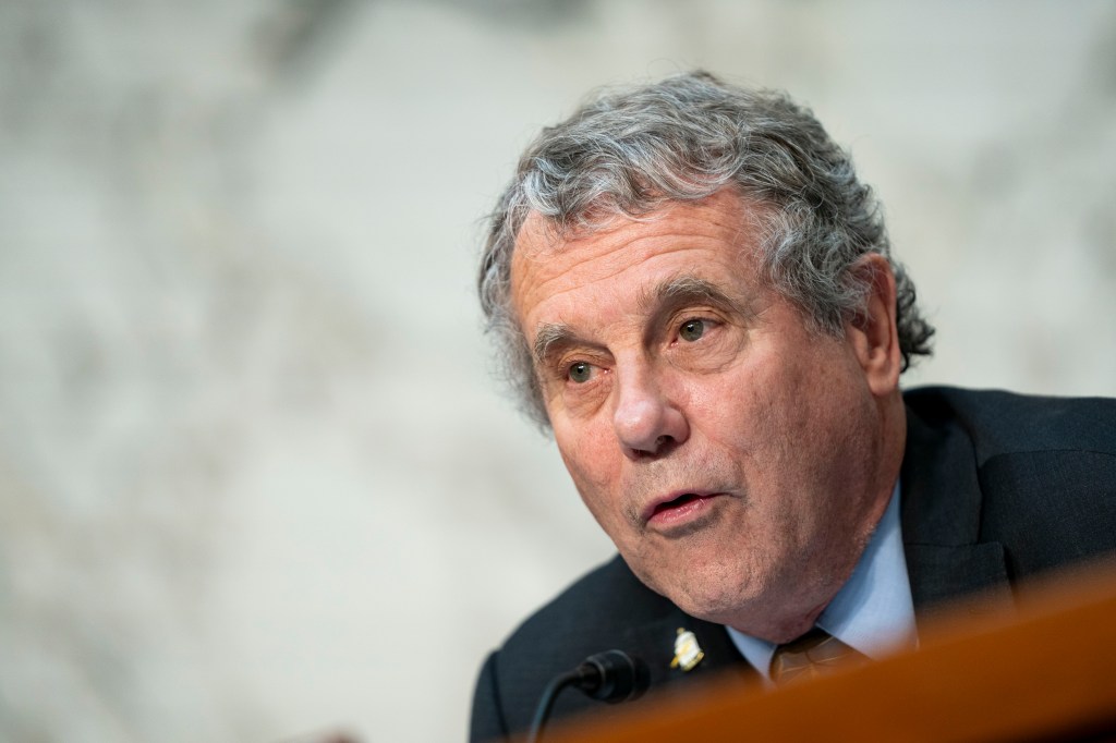 According to a source, Ohio Sen. Sherrod Brown is “avoiding reporters like the plague” after he skipped a meeting with Capitol Hill Democrats to discuss President Biden's campaign.