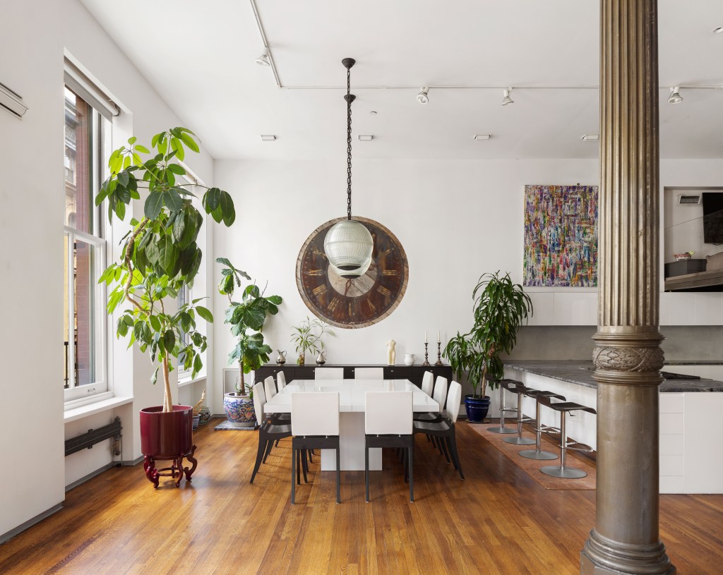 Elegant proportions grace the dining area