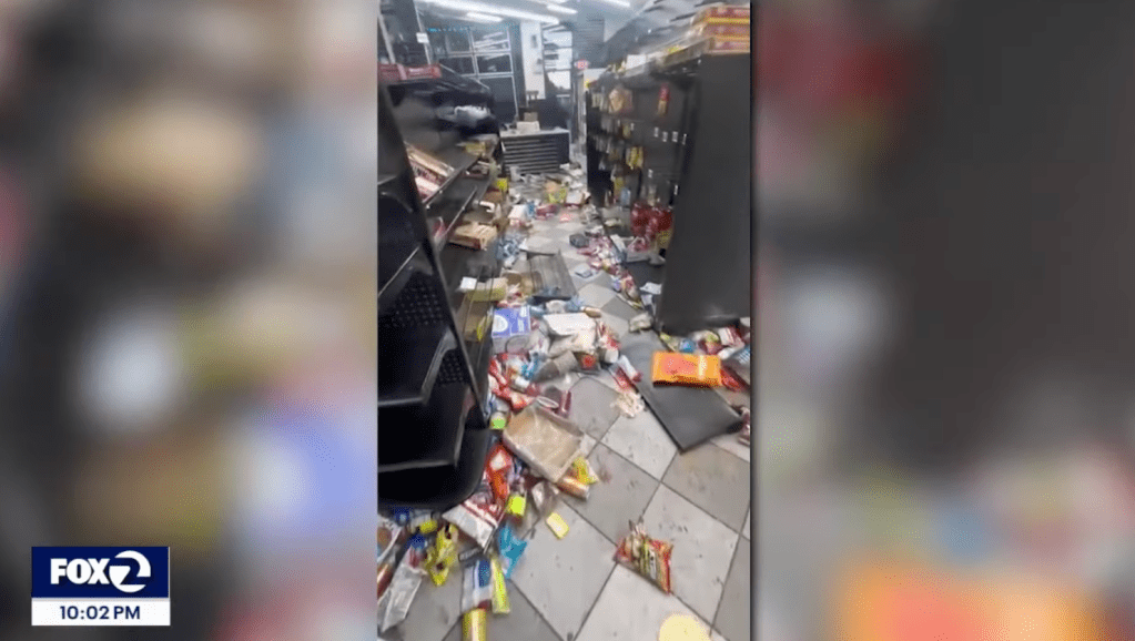 "Shelves were ripped apart, all the grocery items were torn or stepped on or vandalized," Mardaie told the outlet.