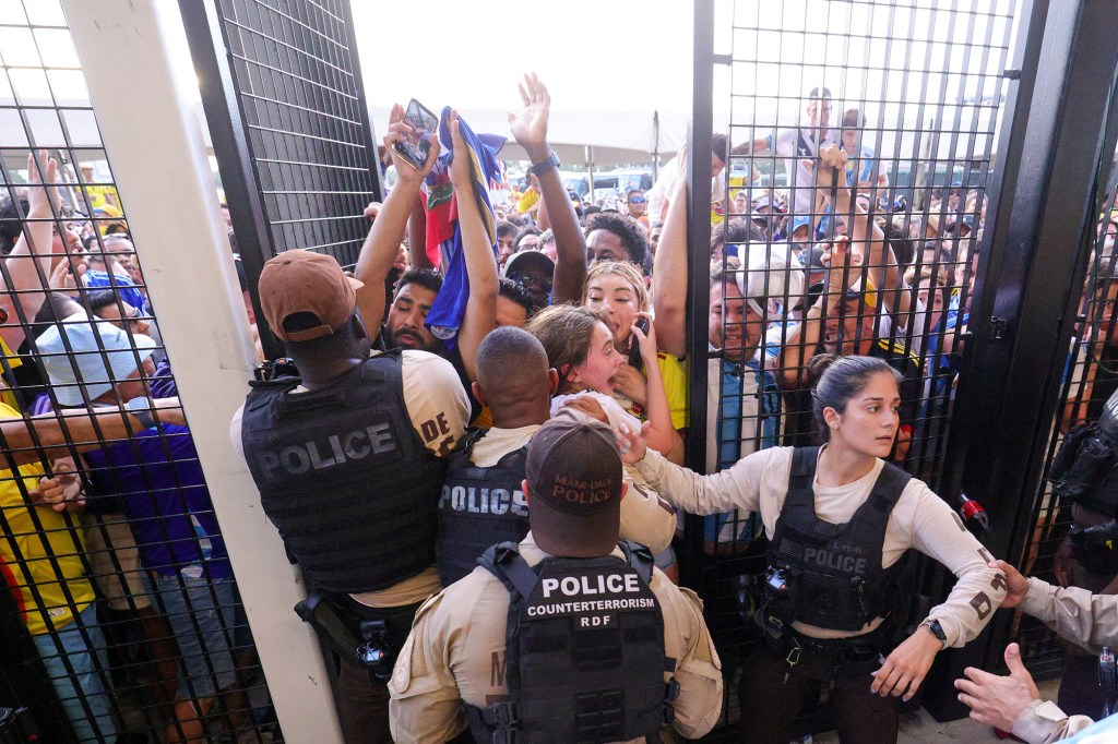 The Copa America final between Argentina and Colombia was delayed.