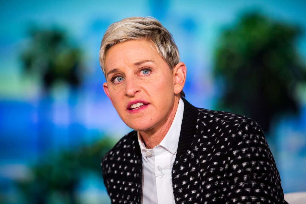 Ellen DeGeneres on her talk show in 2016