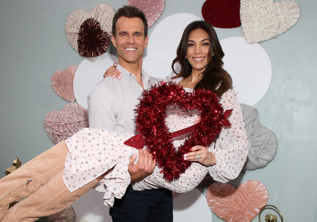 Cameron Mathison smiling with his wife, Vanessa. 