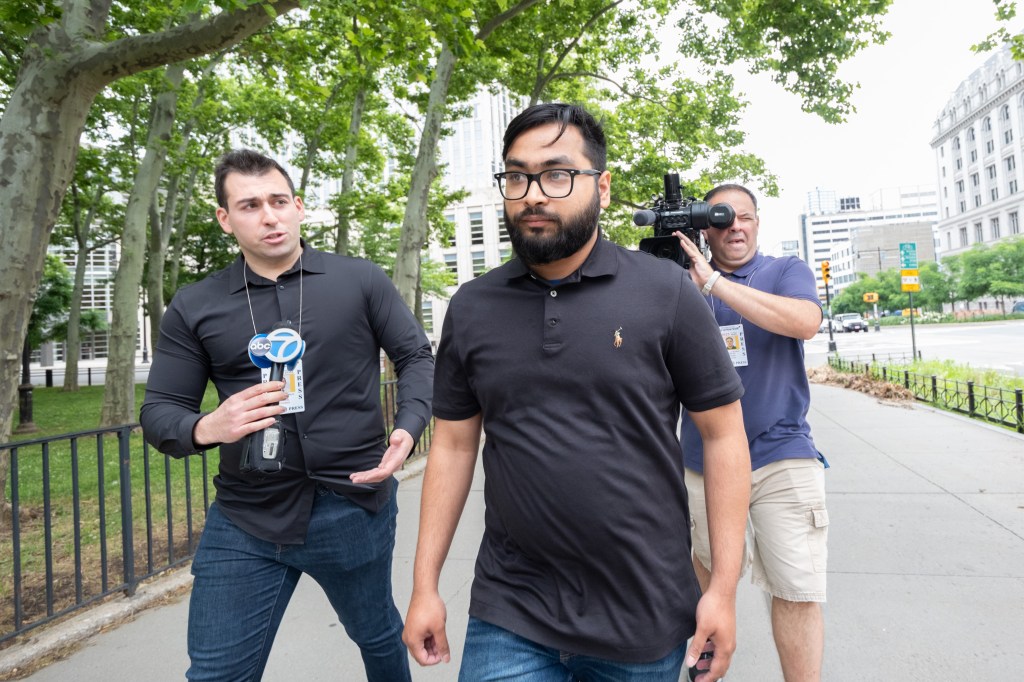 Defendant Mahmud Mollah leaving Brooklyn Federal Court on June 6, 2024.