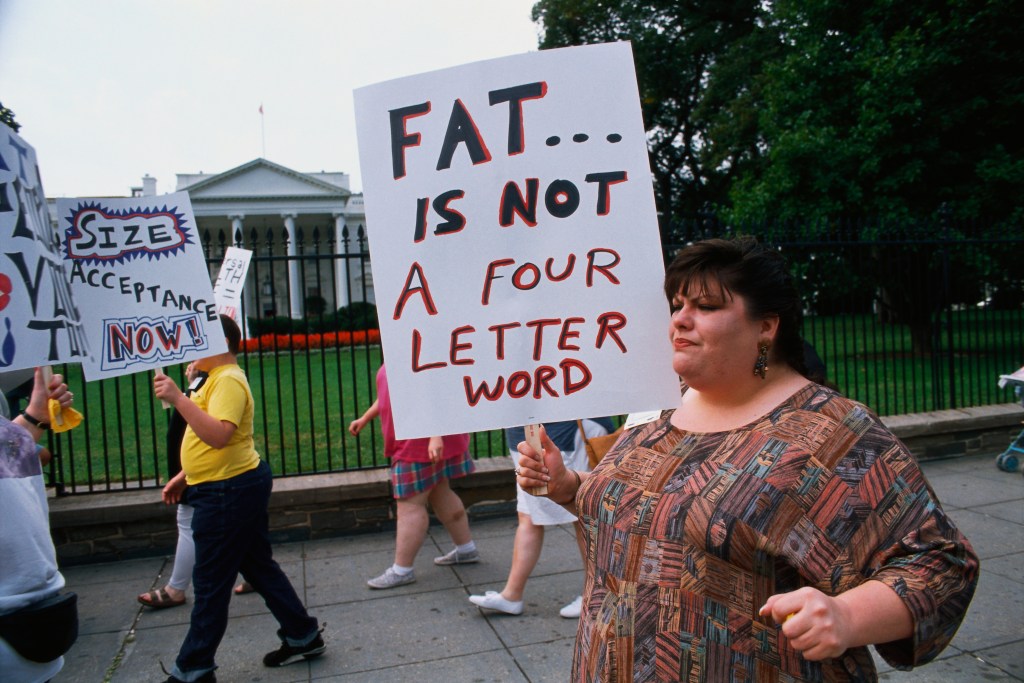 Pro-fat protestors