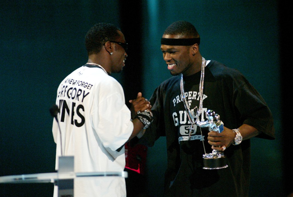 Diddy, 50 Cent at the 2003 MTV Video Music Awards