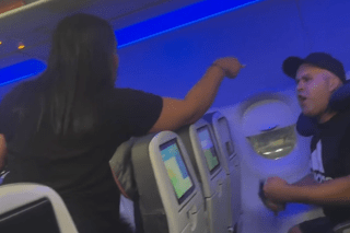 Tempers flare between two JetBlue passengers in wild screaming match
