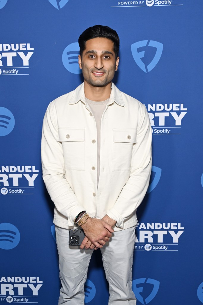 Shams Charania attends the FanDuel Super Bowl party