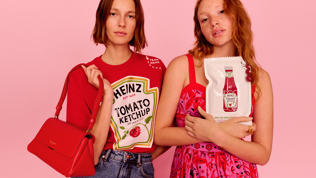 Kate Spade New York and Heinz have launched a capsule collection of "condiment couture."