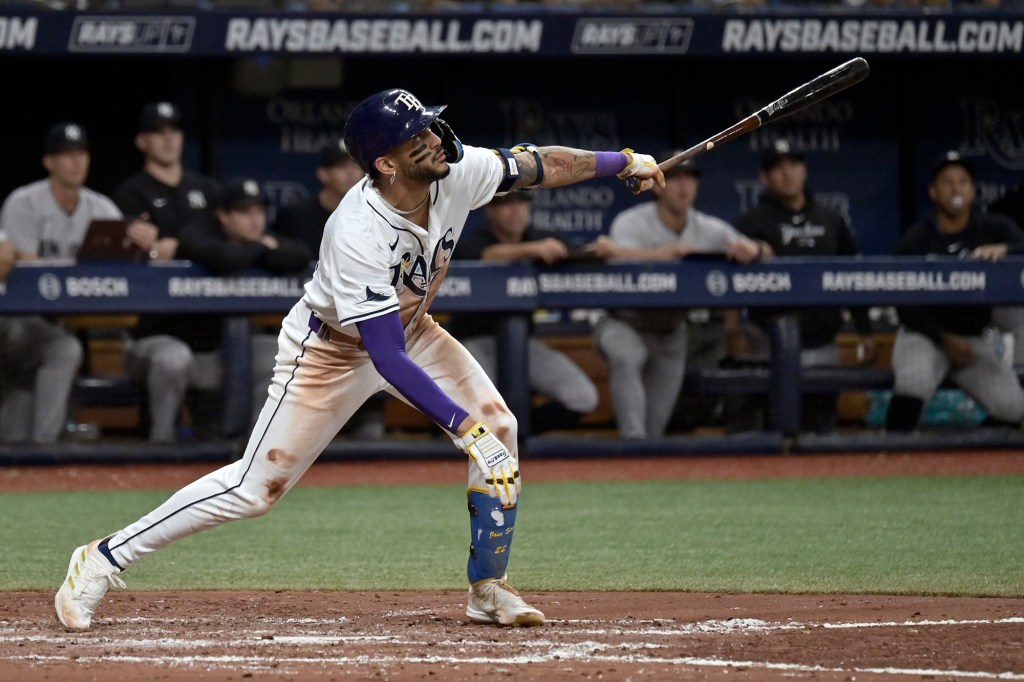 Jose Siri hit a sacrifice fly for the Rays on Thursday.