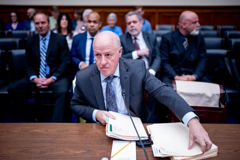 EcoHealth Alliance President Dr. Peter Daszak arrives for a House Select Subcommittee hearing on the Coronavirus Pandemic on Capitol Hill on May 1, 2024 in Washington, DC.