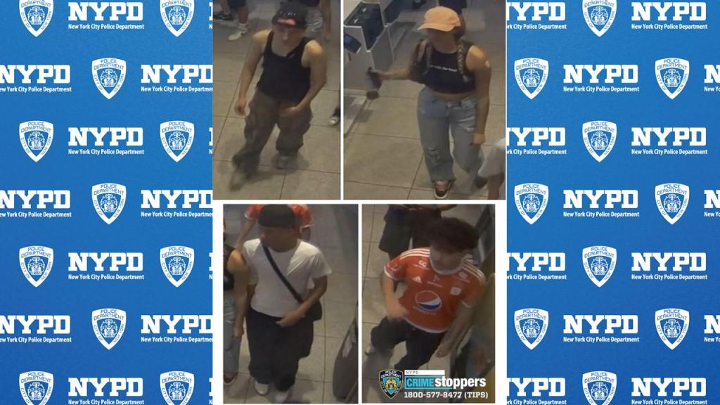 Surveillance footage shows images of four of the perpetrators involved in the Aug. 1 robbery in Central Park, whom the NYPD have asked for the public's help to identify