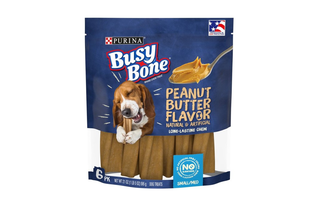 Busy Bone, Long-Lasting Peanut Butter Flavor Small/Medium Dog Treats