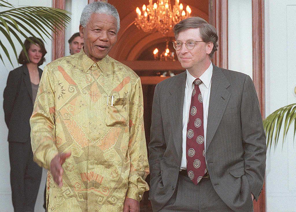 Bill Gates, Nelson Mandela.