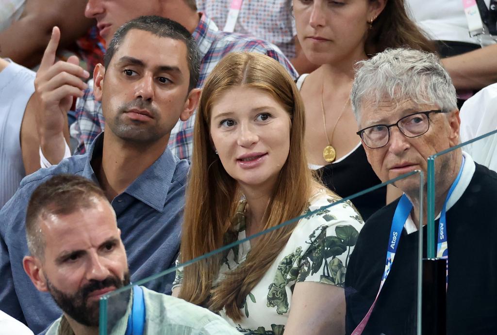 Nayel Nassar, Jennifer Gates and Bill Gates.