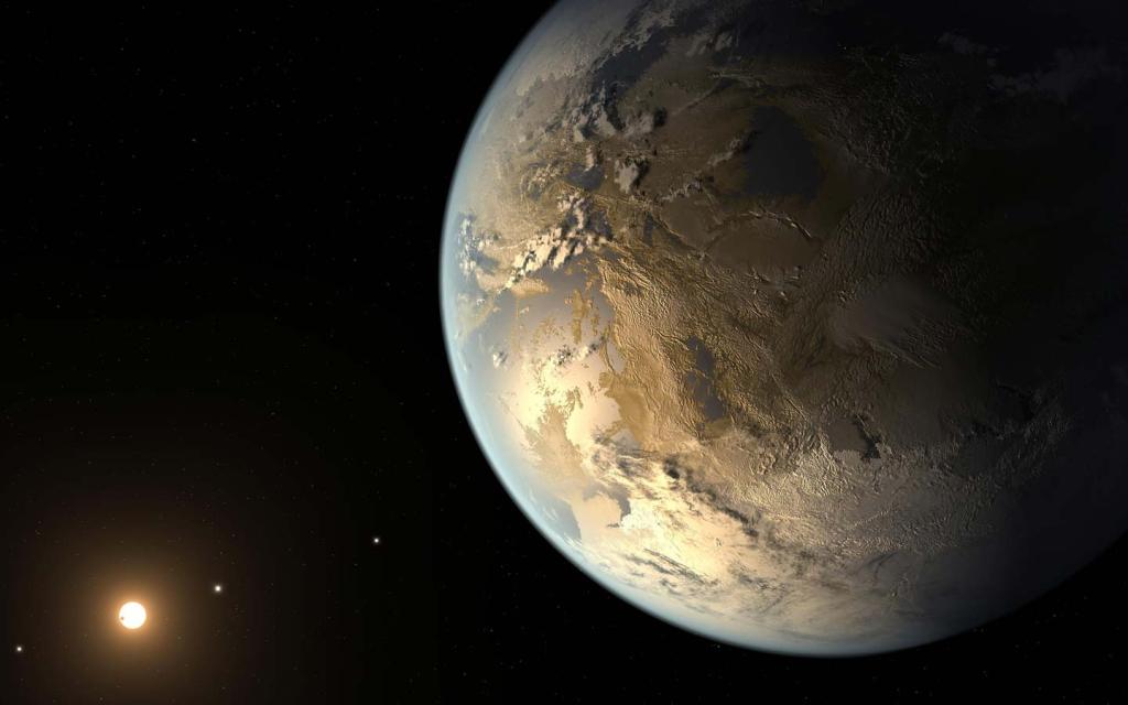 Deep in the universe are many exoplanets that have Earth-like conditions.