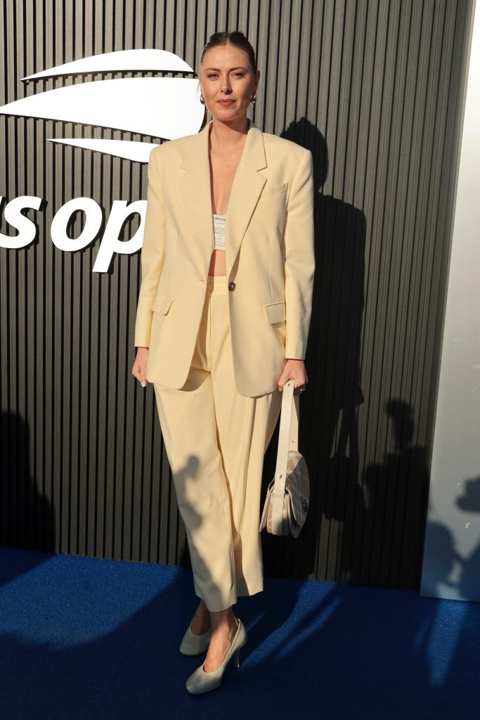 Maria Sharapova attends day eleven of the 2024 US Open Tennis Championships at the USTA Billie Jean King Tennis Center on September 5, 2024 in Flushing Meadows, Queens, New York City. 