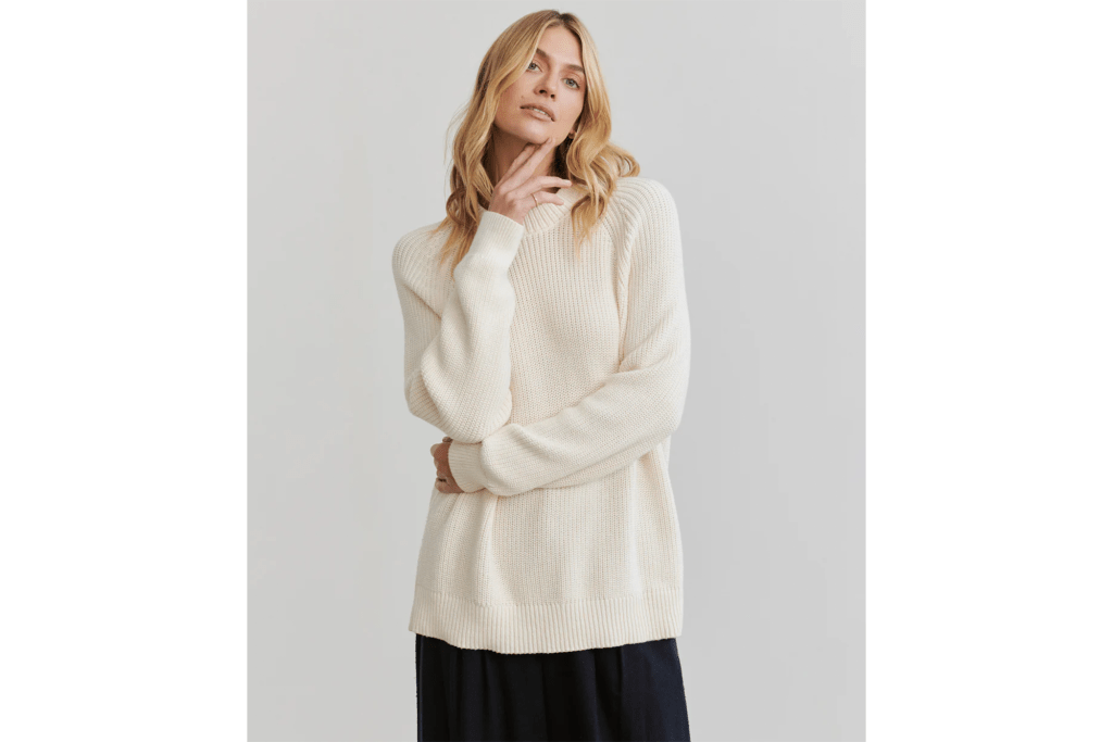 Jenni Kayne Oversized Cotton Fisherman Sweater