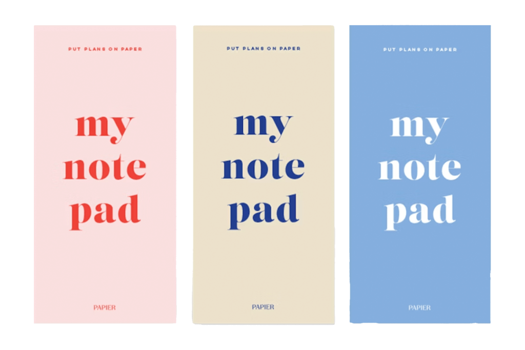 Papier Joy List Notepads (Set of 3)