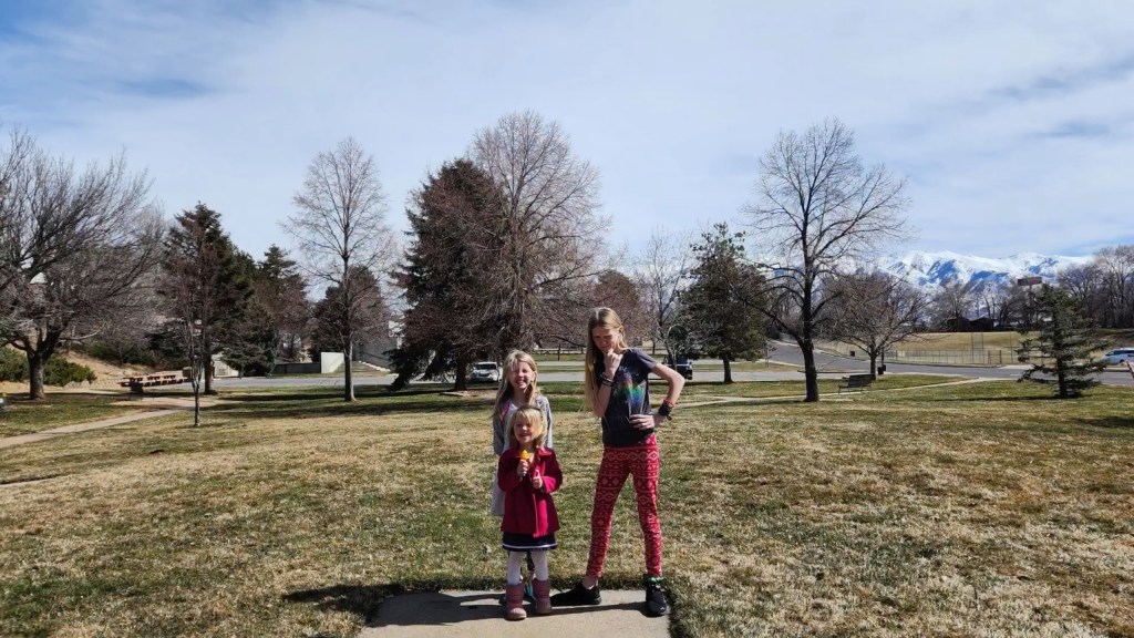 Rosili Olsen, 12, convinced city of Clearfield officials last year to build a playground based on a design she put together with crayons and construction paper so her younger siblings could also have a place to run around.