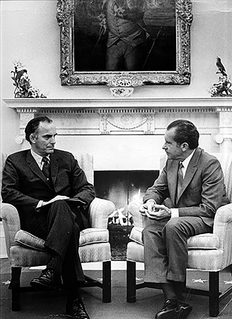 Dan Evans with Richard Nixon