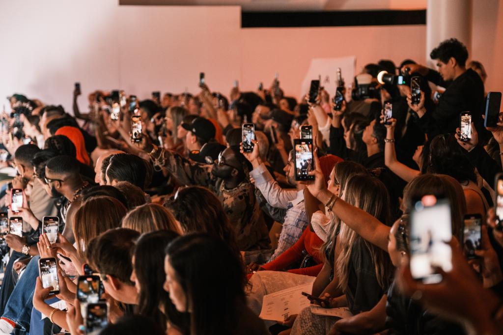 Private Policy fashion show taking place in the Altman Building in Manhattan, produced by Outlaw agency, formed by Anna Delvey and Kelly Cutrone, on September 11, 2024.