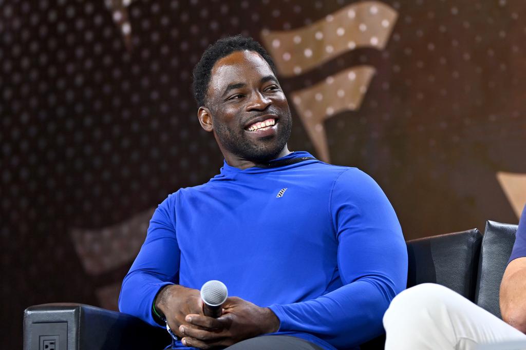 Justin Tuck, pictured in August, was a guest during the Kay Show on Thursday.