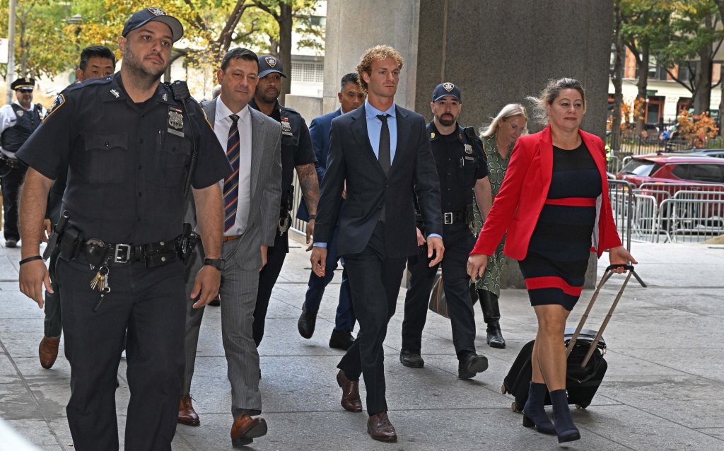 Daniel Penny arrives at Manhattan Criminal Court Thursday.