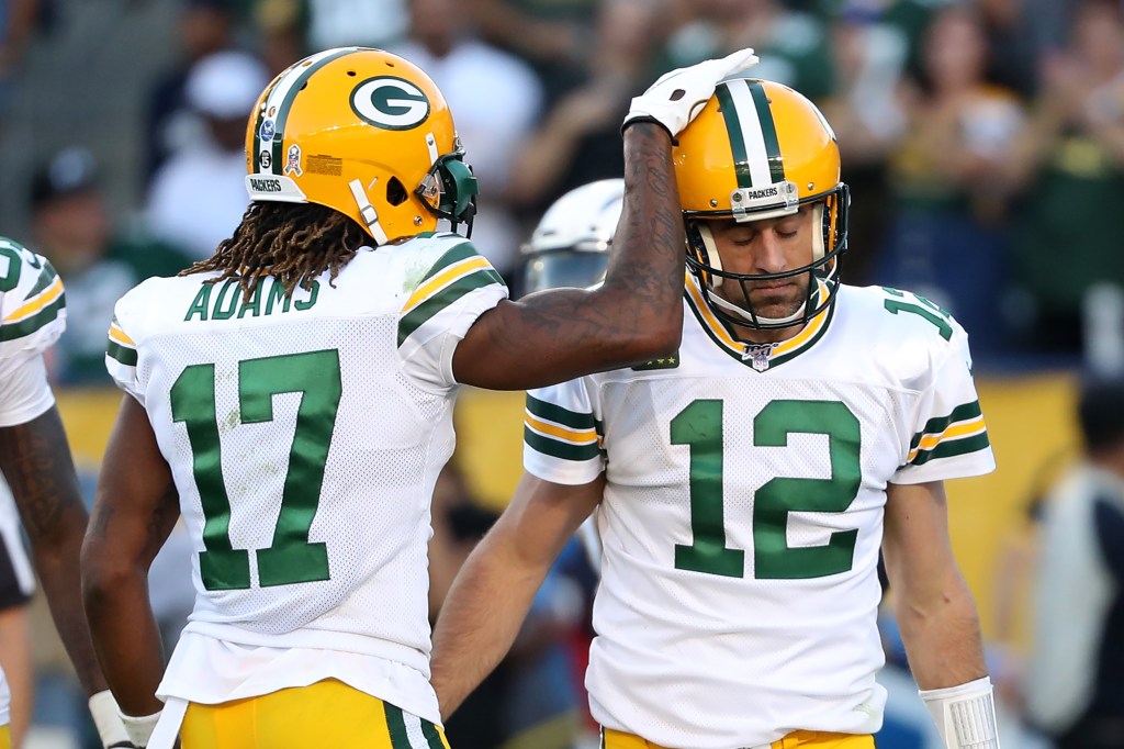 Davante Adams is reunited with Aaron Rodgers.