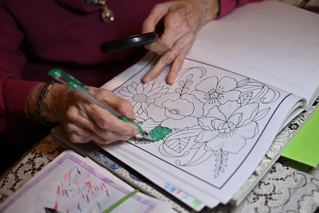 Nigo took up coloring as a hobby to help her cope with her daughter's death.