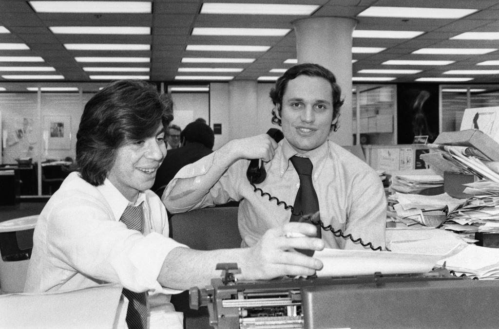 Carl Bernstein and Bob Woodward in 1973.